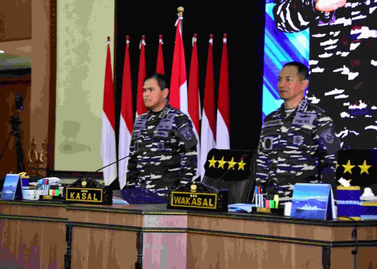 Danlantamal IV Hadiri Apel Komandan Satuan yang Dipimpin Kepala Staf Angkatan Laut