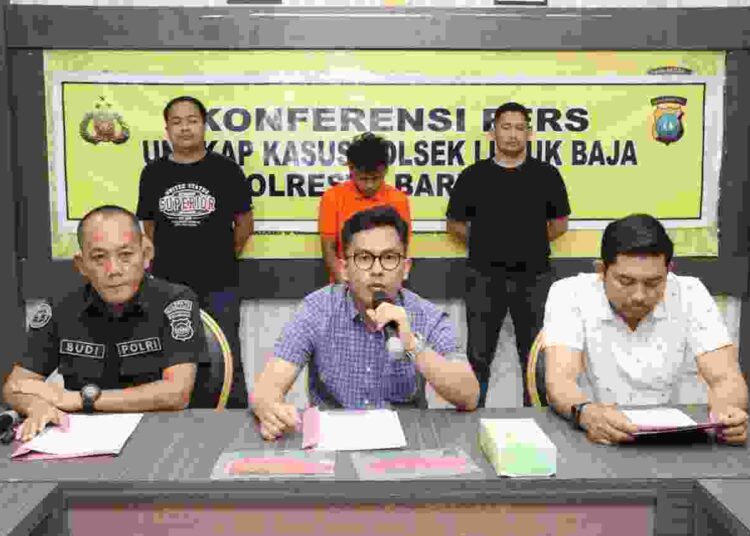 Polsek Lubuk Baja Gelar Konferensi Pers Ungkap Kasus Curanmor