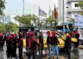 Polresta Barelang Kawal Unjuk Rasa Koalisi Rakyat Batam di Graha Kepri