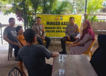 Kegiatan Minggu Kasih Polsek Batu Ampar Dengan Warga Tanjung Sengkuang