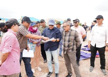 Sekda Kota Batam Tinjau Lokasi Pembangunan Pasar Tanjung Banon