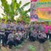 Polsek KKP Batam Panen Raya di Kebun Ketahanan Pangan