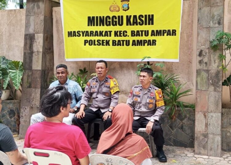 Laksanakan Program Minggu Kasih, Polsek Batu Ampar Serap Aspirasi Masyarakat