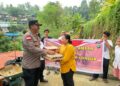 Polsek Batu Ampar Salurkan Bansos Bagi Warga Terdampak Tanah Longsor