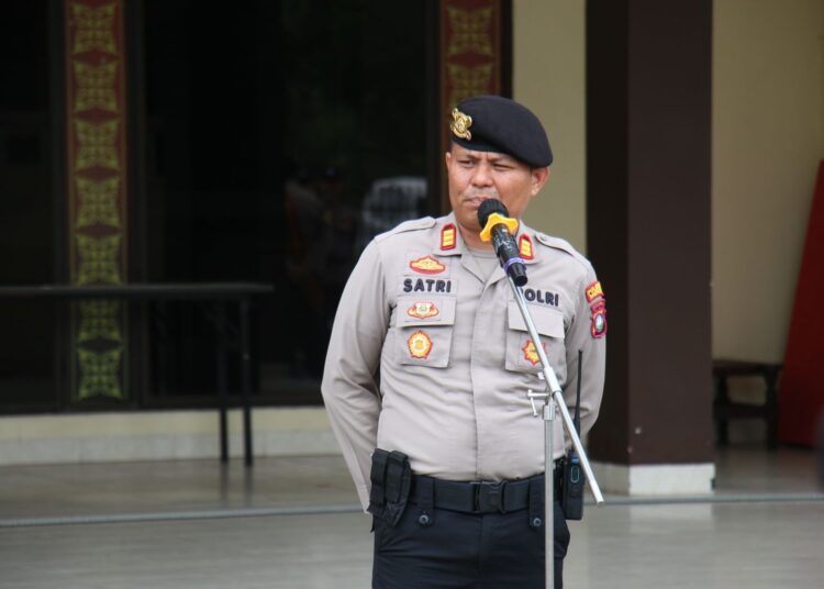 Polresta Barelang Gelar Apel Siaga Antisipasi Libur Panjang Isra Mikraj dan Imlek