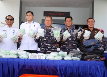 TNI AL Gagalkan Penyeludupan 60.000 Butir Ekstasi Senilai Rp21 Miliar di Kepulauan Riau