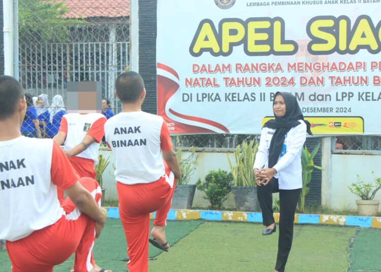 Jaga Kebugaran Jasmani dan Rohani, Anak Binaan Antusias Ikuti Olahraga Rutin