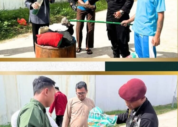 Pastikan Aman dan Kondusif, Rutan Batam Musnahkan Barang Bukti Hasil Razia Blok Hunian Warga Binaan