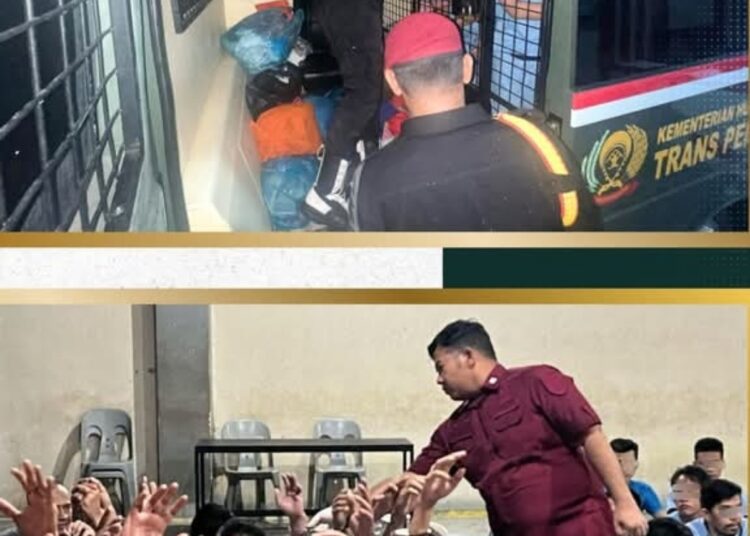 Rutan Batam Pindahkan 60 Warga Binaan ke Lapas Batam