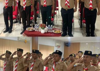 Rutan Batam Mengikuti kegiatan Pembukaan Perkemahan Satya Dharma Bhakti Pemasyarakatan Secara Virtual