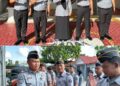 Karutan Batam Menyematkan Tanda Kenaikan Pangkat Tiga Orang Pegawai