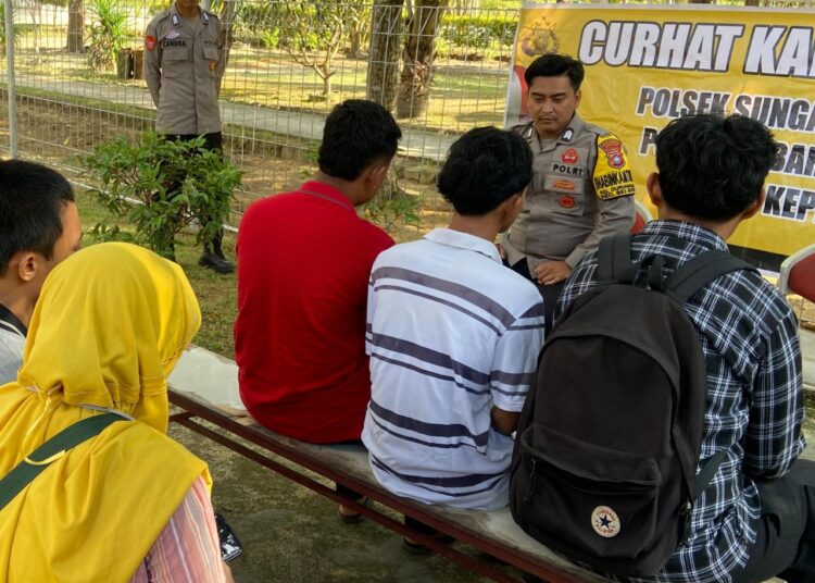 Polsek Sungai Beduk Rutin laksanakan Jumat Curhat Kamtibmas Tampung Aspirasi Masyarakat