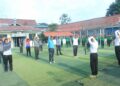 LPKA Batam Senam bersama Pegawai dan Anak Binaan