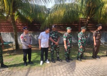 Sekretaris Komisi I DPRD Batam Anwar Anas Hadiri Kunjungan Tim Wasev TMMD Di Nongsa