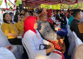 Wujud Semangat Kebangsaan, Kepala LPKA Batam Hadiri Upacara HUT ke-80 RI di Alun-Alun Engku Putri