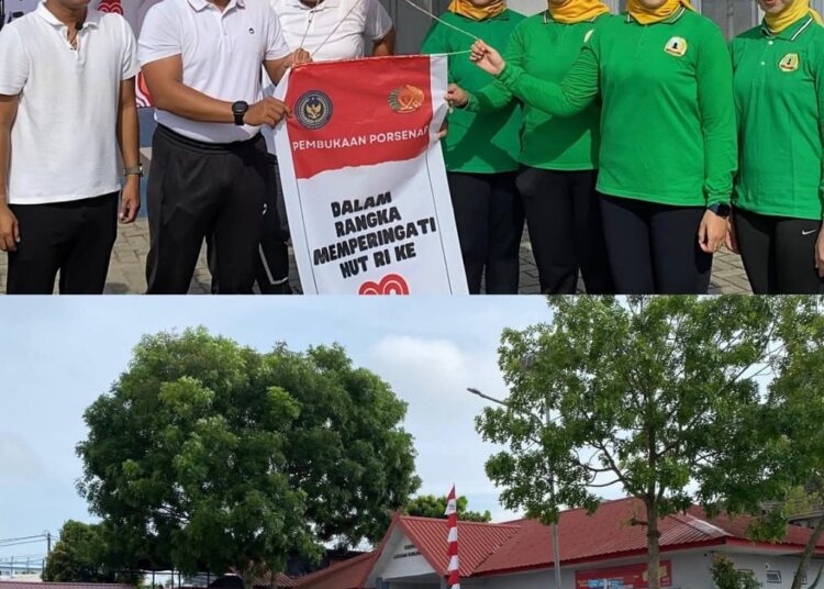 Semarak HUT RI ke-80, Rutan Batam Gelar Upacara Pembukaan PORSENAP 2025