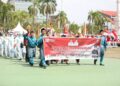 Dengan Semangat Kemerdekaan, Diskominfo Batam Ikut Pawai Pembangun 2025, Kolaborasi Dengan Paguyuban IKABSU Kota Batam