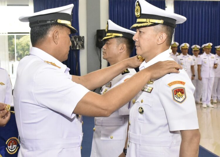 Dankodaeral IV Pimpin Sertijab Danlanal Ranai Penjaga Laut Natuna Utara