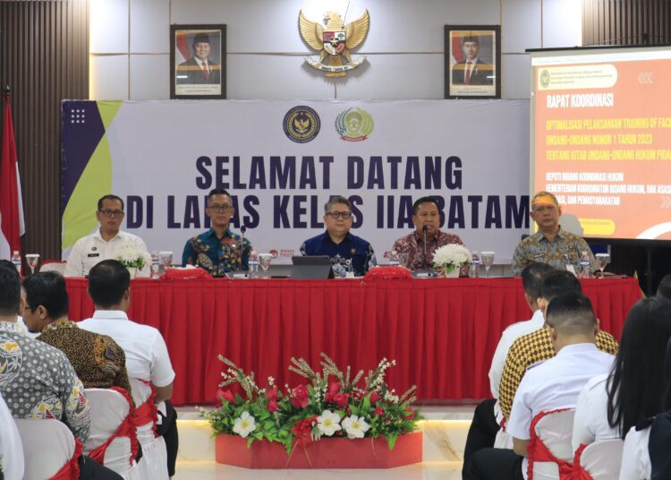 Kepala LPKA Batam Hadiri Rapat Koordinasi Optimalisasi ToF Implementasi KUHP