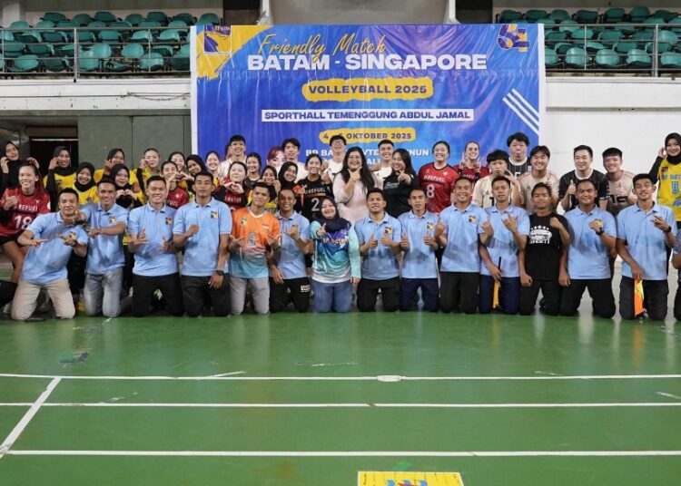 Lapangan Jadi Saksi, Batam dan Singapura Pererat Hubungan Lewat Bola Voli