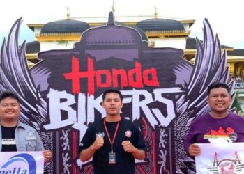 Bikers One Heart Community Kepri Ramaikan Honda Bikers Day Regional Sumatera 2025 di Istana Maimun Medan