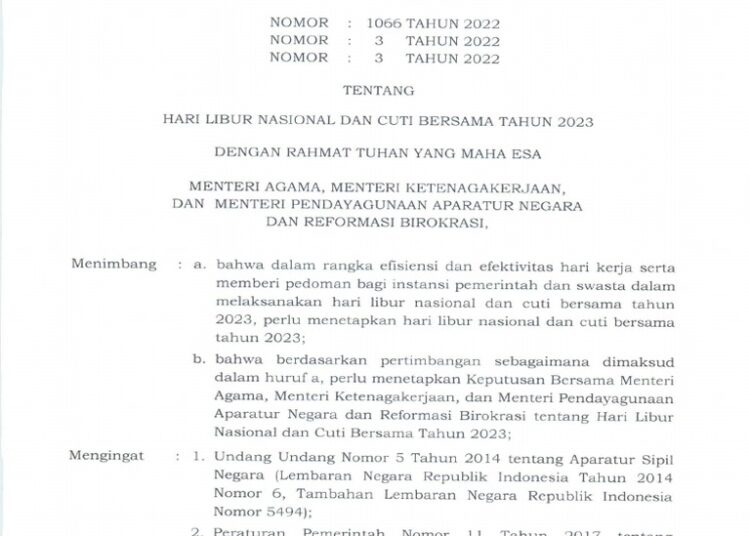 Unduh Kalender 2026 dan SKB 3 Menteri, Jadwal Libur Nasional & Cuti Bersama 2026