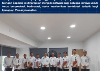 Petugas Rutan Kelas IIA Batam Terima Penghargaan Anugerah Wira Wibawa Dharmesti