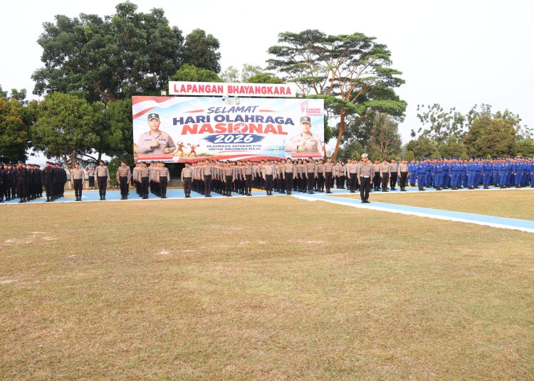 Polda Kepri Peringati Haornas Ke-43, Dorong Personel Budayakan Hidup Aktif Dan Bugar