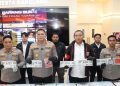 Kapolresta Barelang Pimpin Konferensi Pers Pengungkapan Kasus Curanmor, 40 Unit Sepeda Motor Berhasil Diamankan