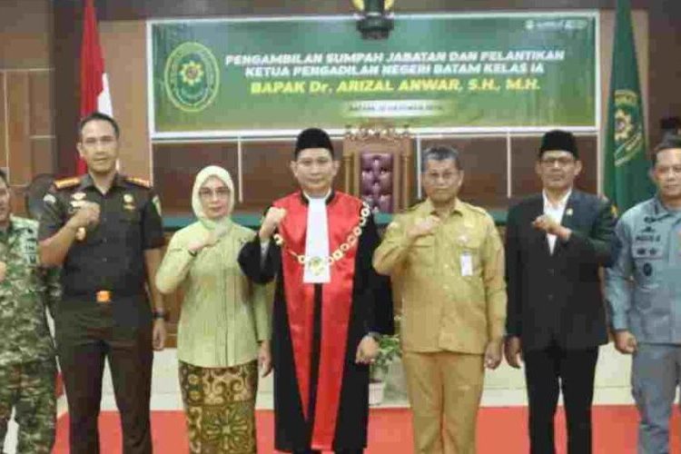 Ketua DPRD Hadiri Pelantikan Ketua Pengadilan Negeri Batam, Harapkan Sinergi Forkopimda Terus Diperkuat
