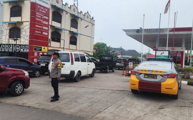 Berikan Rasa Aman, Polsek Batam Kota Laksanakan Pengamanan SPBU Pascapadamnya Listrik