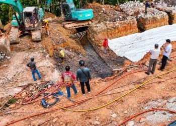 BP Batam Kebut Perbaikan Jalan Depan Hotel Vista, Masyarakat Diimbau Berhati-Hati